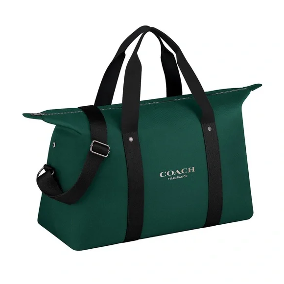Coach Men's Duffel Bag in Dark Green and Black - Picture 1 of 5